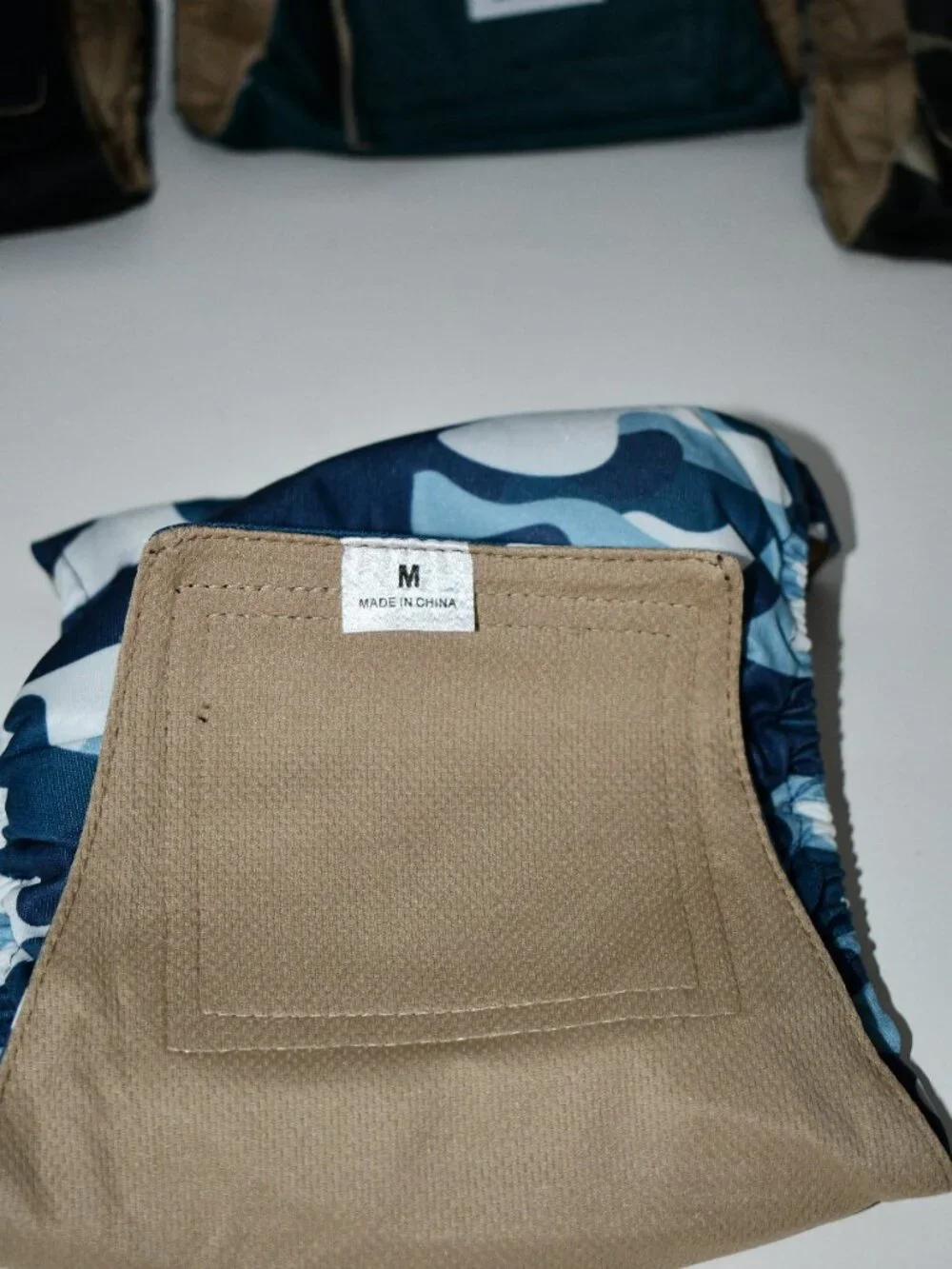 VUNCESSIN Reusable Male Dog Diapers MEDIUM Pack of 5 Washable Camo NWOT   Condit